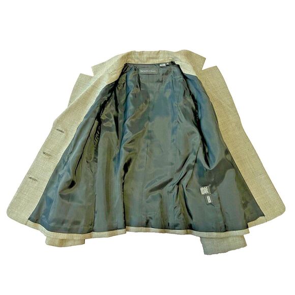 Dana Buchman Women Lightweight Wool Lined 3 Button Blazer Grey/Gray Size 12 - Picture 8 of 10